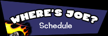 Where's Joe schedule Black logo 216x72px