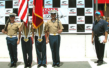 Joe w/Marine color guard