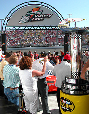 Victory lane