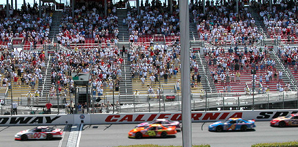 Busch cars racing.