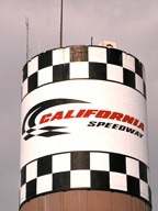 Cal Speedway water tower.