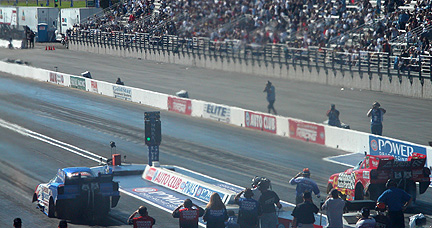Funny Cars launching.
