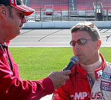 Unc interviewing Scott Pruett pre-race.