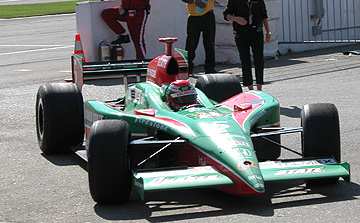 Adrian driving into Victory Lane.