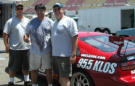 Casey, Jim & Joe with the Z after the race.