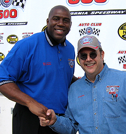 Unc with Magic Johnson.