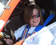 Happy kid in Car.