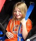 Happy kid in Car.