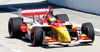 Sebastien Bourdais at speed.