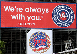 Auto Club 500/Stater Brothers signage.