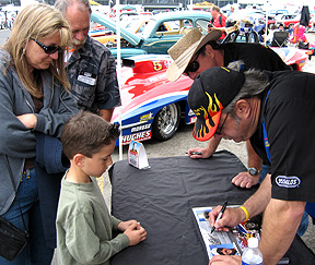 Signing for a kid.