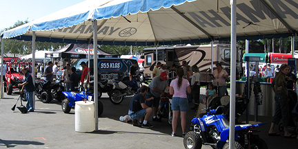 Looking at Cool Patrol thru the Yamaha display.