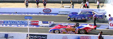 Vette at the line.