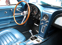 Incredible restored Corvette interior.