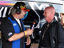 J.B. on air with Chris Slade.