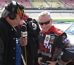 Joe interviewing Mark Martin.