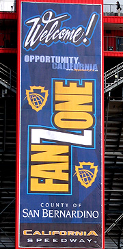 Auto Club 500/Fan Zone signage.