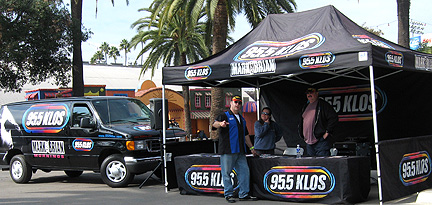 Wide shot of Cool Patrol booth.