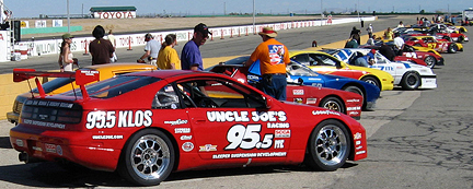 Lining up before Saturday's race.