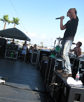Chris Cornell on stage.