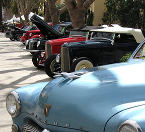 Rods all lined up.