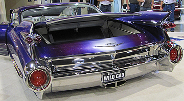 Rear of longest Caddy ever.