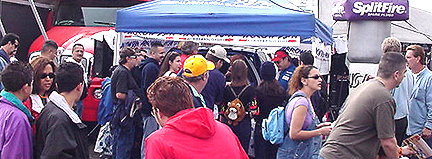 2001 Finals Sunday - Booth