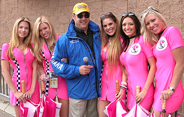 Joe & those darn umbrella girls.