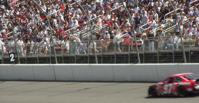 Busch into turn one.