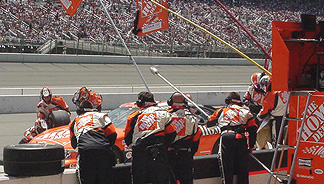 A Tony Stewart pit stop.