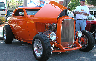 Sweet orange duece coupe.